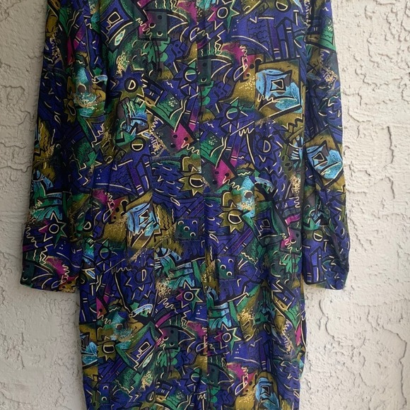 vintage  Midi wrap dress - Picture 5 of 8